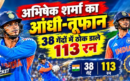 टीम इंडिया का तूफान, न्यूजीलैंड पस्त! अभिषेक शर्मा के शतकीय धमाके से भारत ने रचा इतिहास, सीरीज पर भी कब्जा