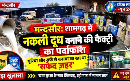 मन्दसौर: शामगढ़ में नकली दूध बनाने की फैक्ट्री का पर्दाफाश, यूरिया और सर्फ से बनाया जा रहा था 'सफेद ज़हर'